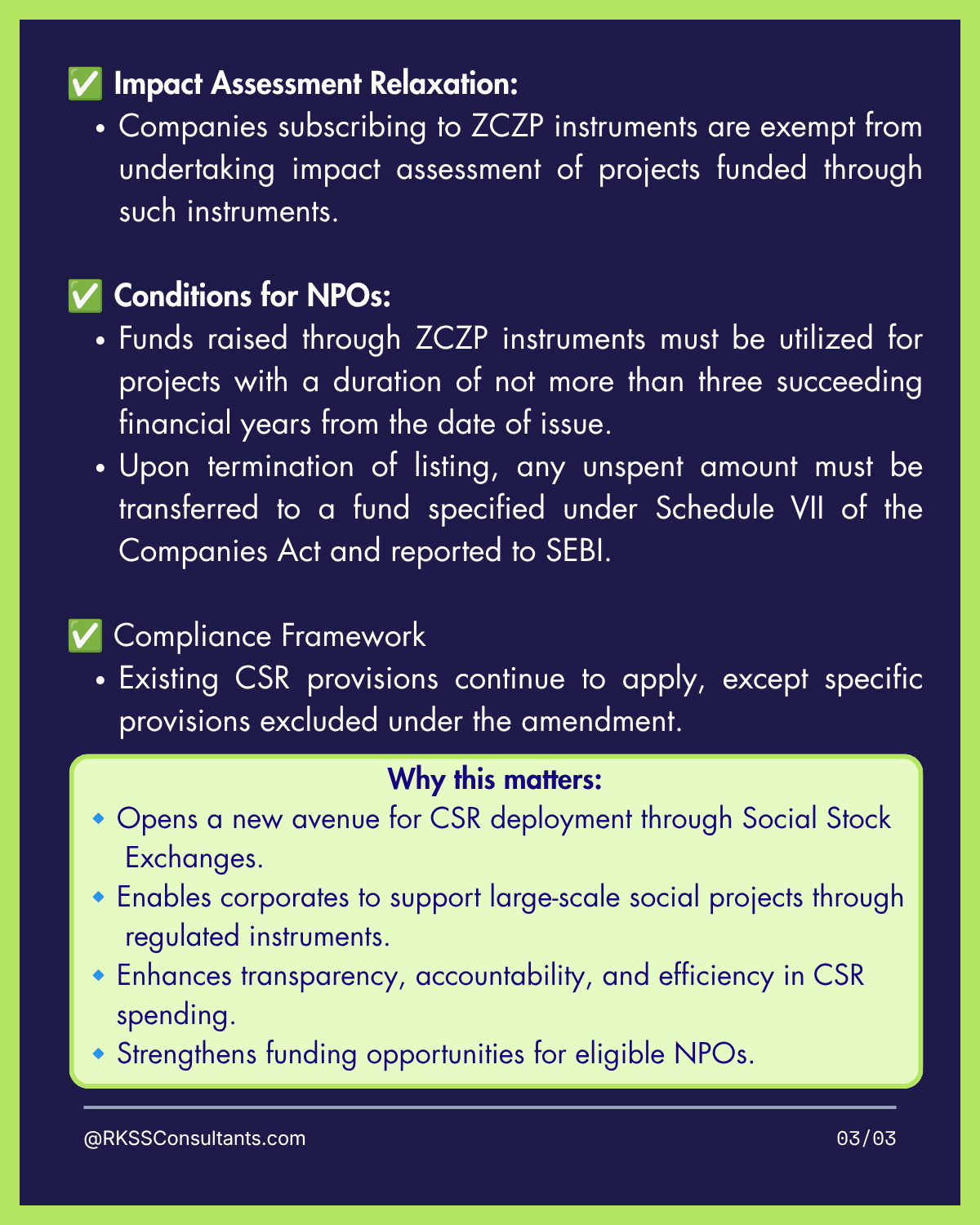 Compliance & Impact